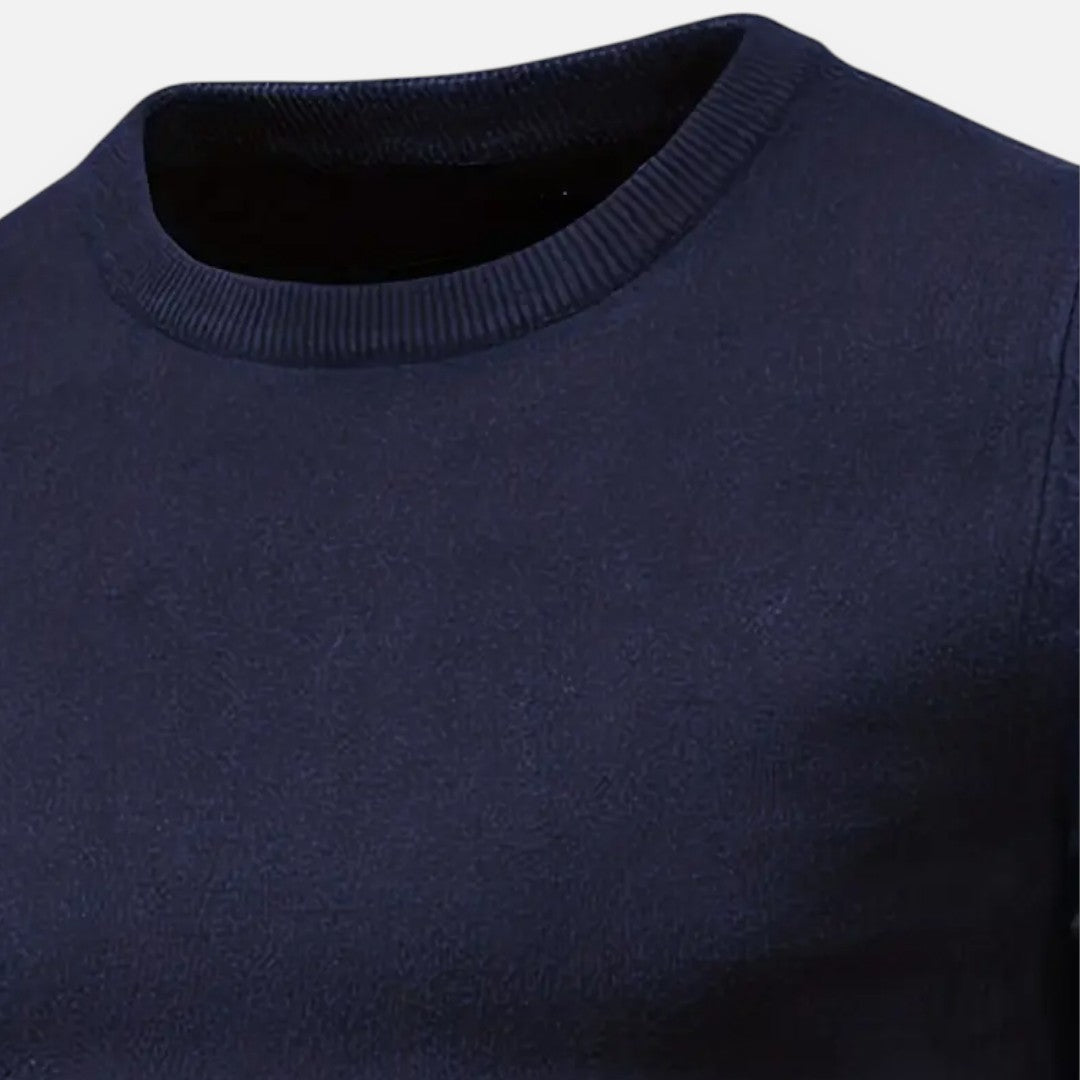 Mivora London | Men’s Knitted Crew Neck Sweater – Classic Comfort