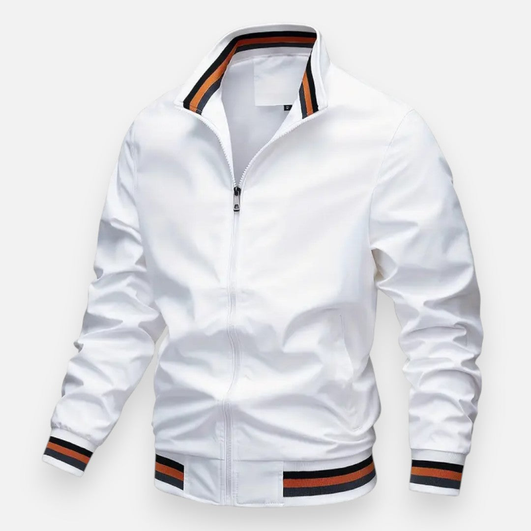 Mivora London | Men’s Stand-Collar Zip Jacket – Sleek & Warm