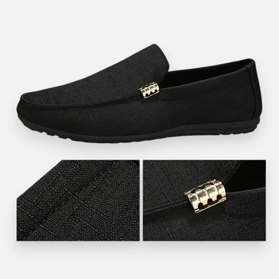 Mivora London | Men's Handcrafted Canvas Slip-On Shoes with Effortless All-Day Comfort