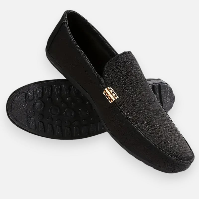 Mivora London | Men's Handcrafted Canvas Slip-On Shoes with Effortless All-Day Comfort