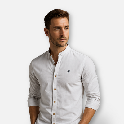 Mivora London | Men’s Long-Sleeve Polo Shirt – Refined Casual Elegance