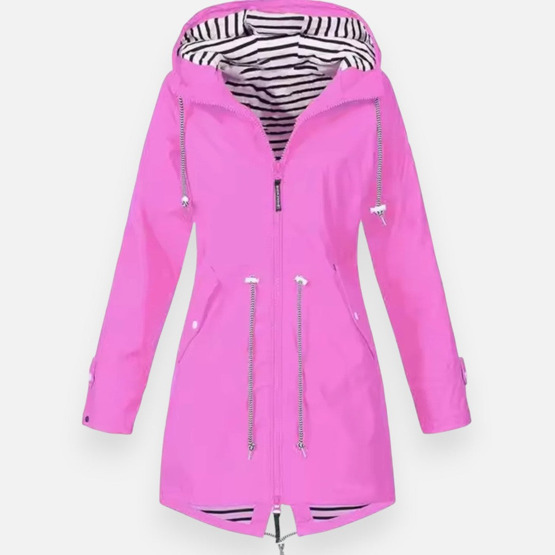 Mivora London | Women’s Hooded Jacket – Refined Protection & All-Weather Ease