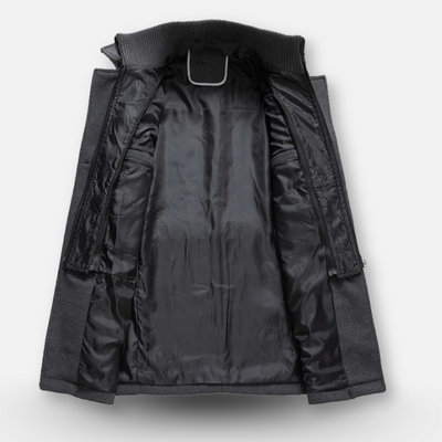 Mivora London | Men’s Long Overcoat – Classic Design with Refined Style