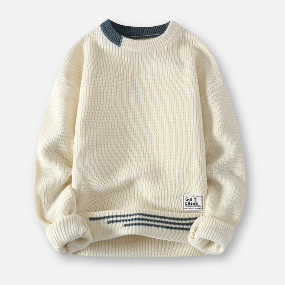 Mivora London | Men’s Relaxed Fit Crewneck Knit Sweater