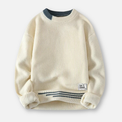 Mivora London | Men’s Relaxed Fit Crewneck Knit Sweater