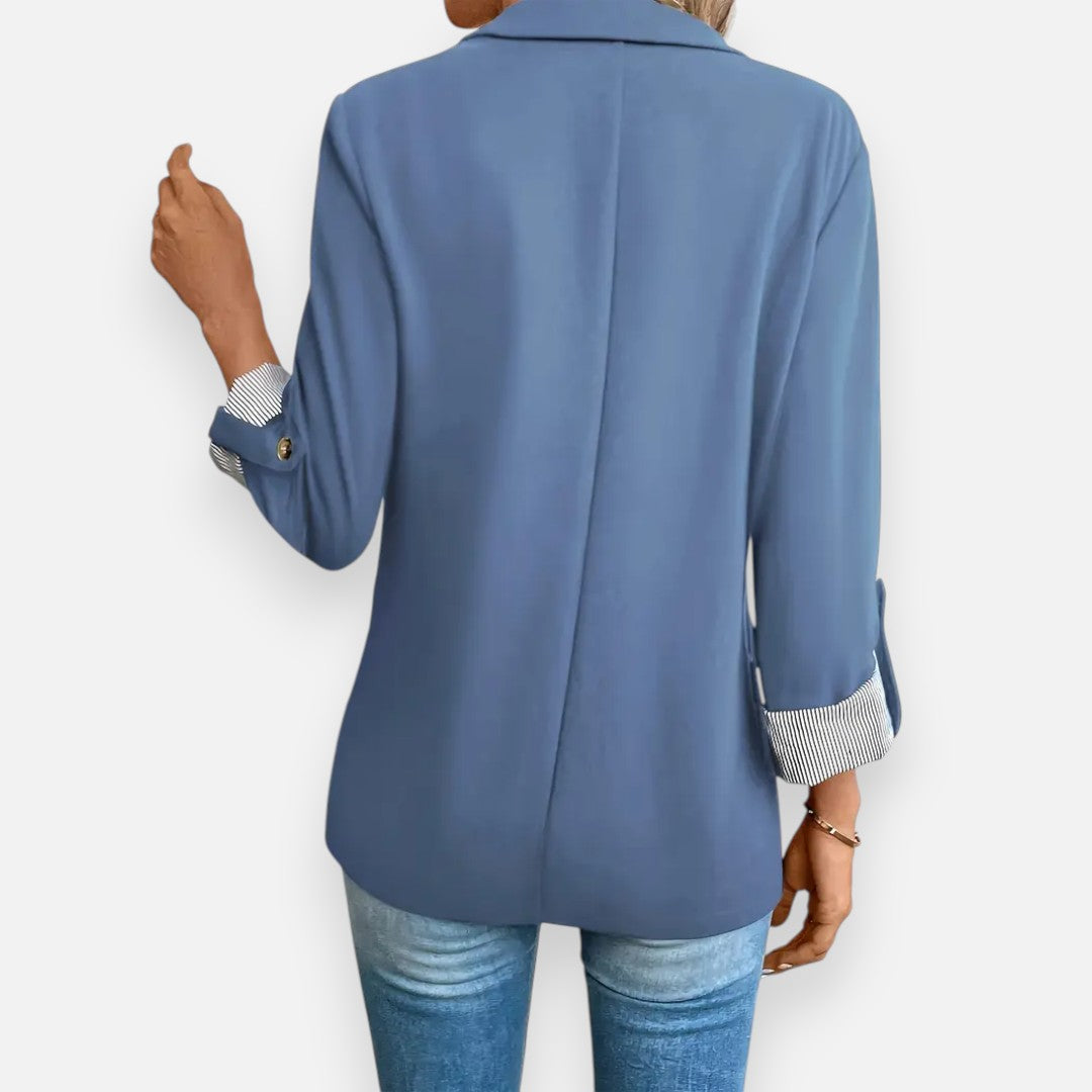 Mivora London | Women’s Notched Collar Blazer – Elegant & Effortless