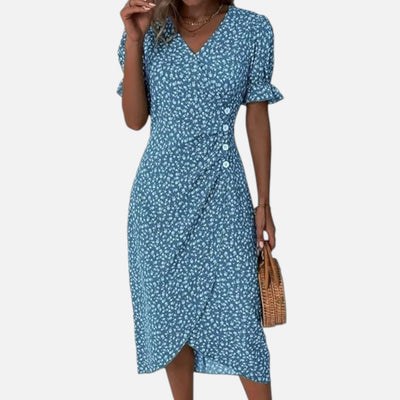 Mivora London | Summer Printed Midi Dress