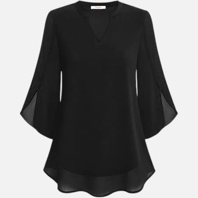 Mivora London | Women’s Lightweight Long-Sleeve Airy Blouse – Elegant and Breathable Design