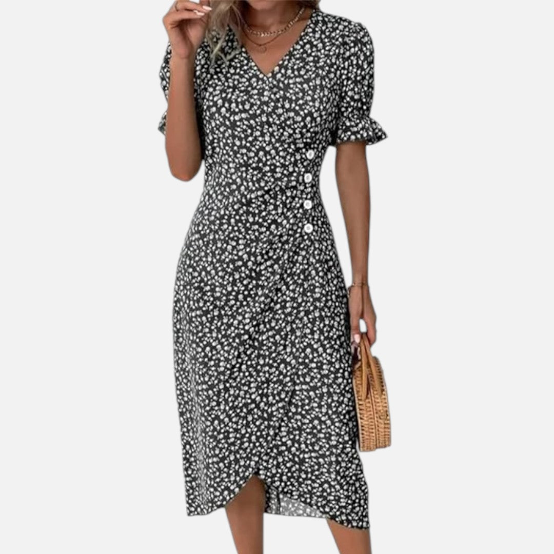 Mivora London | Summer Printed Midi Dress