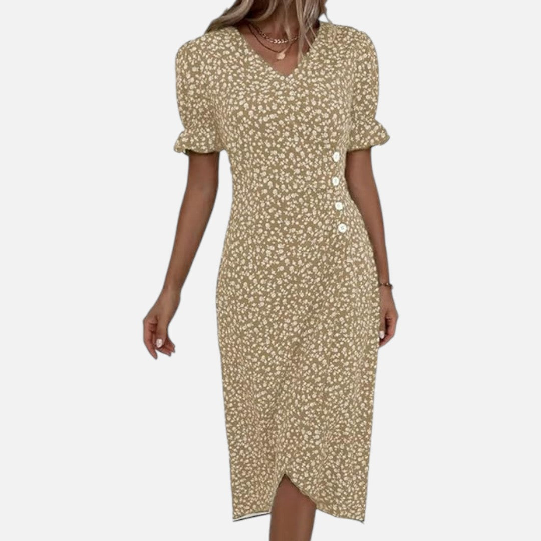 Mivora London | Summer Printed Midi Dress