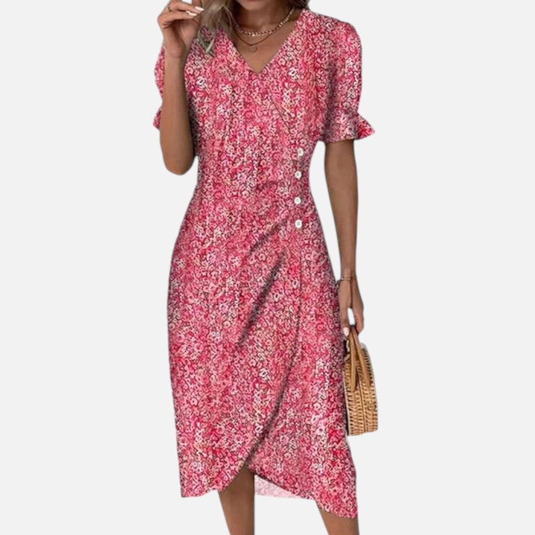 Mivora London | Summer Printed Midi Dress