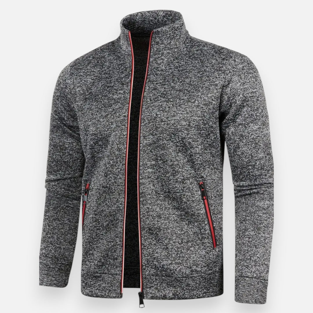 Mivora London | Men’s Stretch Zip-Up Jacket – Sleek Fit, Everyday Comfort