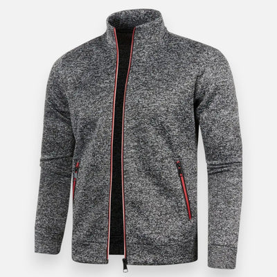 Mivora London | Men’s Stretch Zip-Up Jacket – Sleek Fit, Everyday Comfort