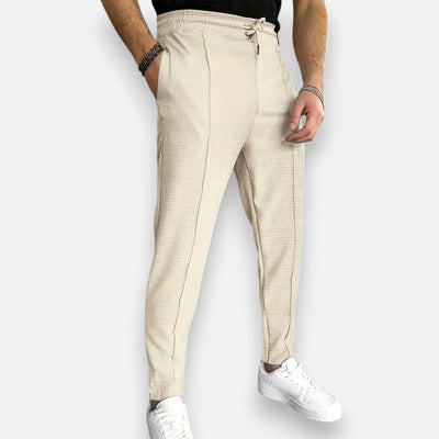 Mivora London | Men’s Waffle Knit Jogger Trousers – Slight Stretch Casual Wear