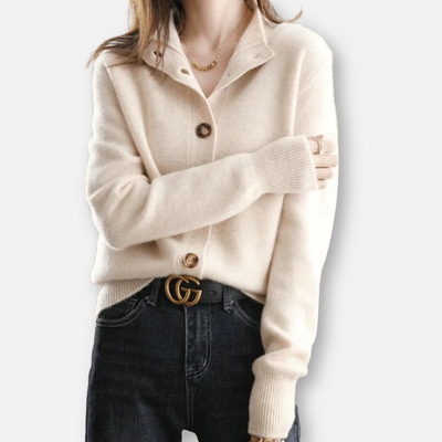 Mivora London | Women’s Cozy Soft-Touch Button-Up Cardigan Sweater