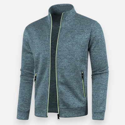 Mivora London | Men’s Stretch Zip-Up Jacket – Sleek Fit, Everyday Comfort