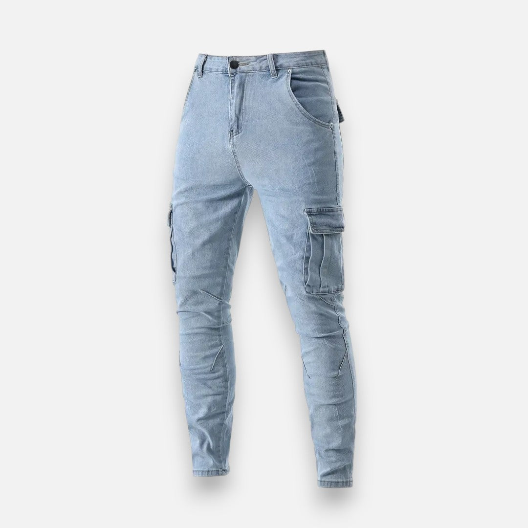 Mivora London | Men’s Skinny Fit Trousers – Medium Stretch