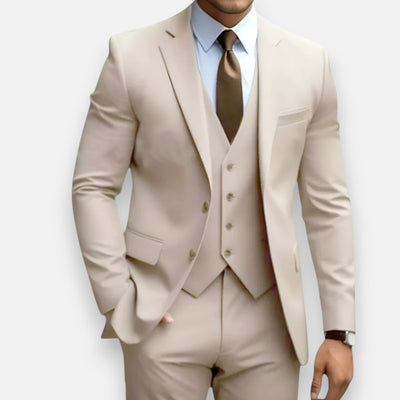 Mivora London | Men’s Refined Three-Piece Suit – Classic Style for Special Occasions