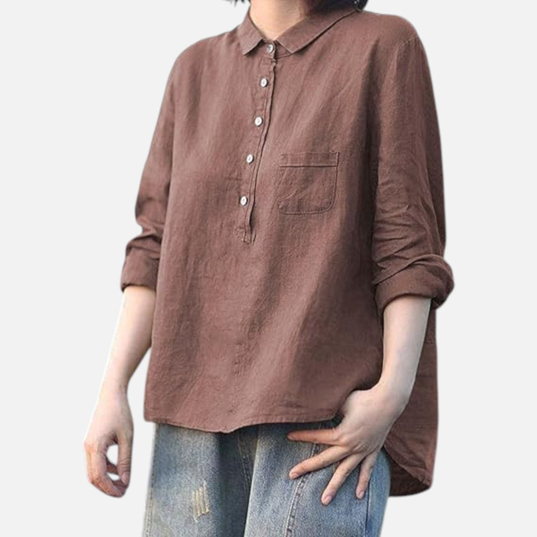 Mivora London | Women’s Casual Long Sleeve Lapel Shirt
