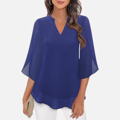Mivora London | Women’s Lightweight Long-Sleeve Airy Blouse – Elegant and Breathable Design