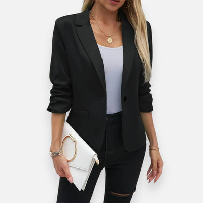 Mivora London | Women’s Pointelle Blazer – Elegant Comfort for Work and Beyond