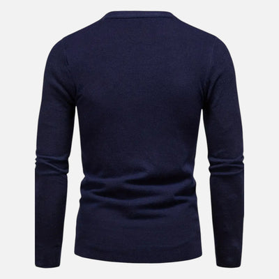 Mivora London | Men’s Knitted Crew Neck Sweater – Classic Comfort