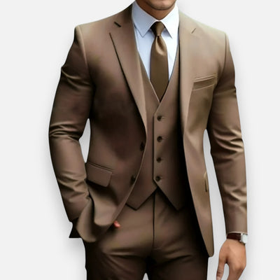 Mivora London | Men’s Refined Three-Piece Suit – Classic Style for Special Occasions