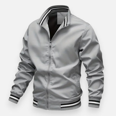 Mivora London | Men’s Stand-Collar Zip Jacket – Sleek & Warm