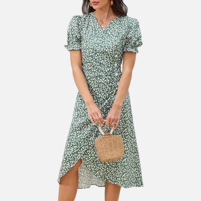 Mivora London | Summer Printed Midi Dress
