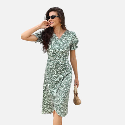 Mivora London | Summer Printed Midi Dress