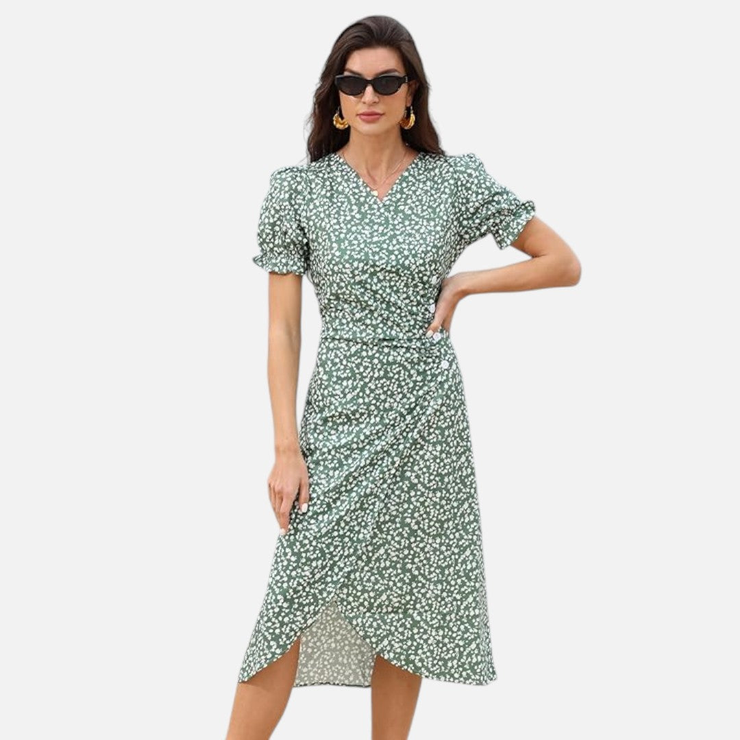 Mivora London | Summer Printed Midi Dress