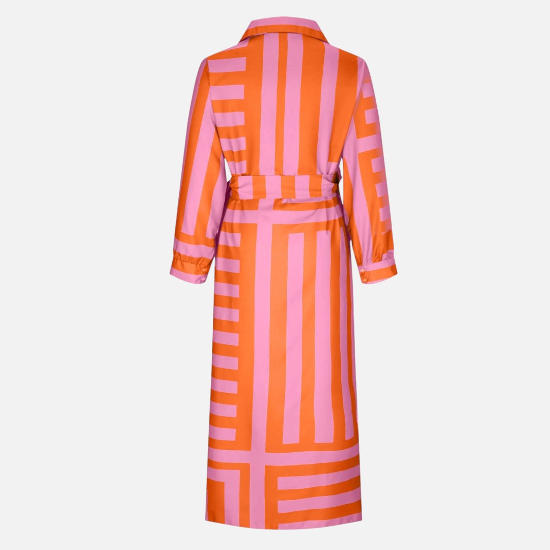 Mivora London | Summer Wrap Dress with Collar