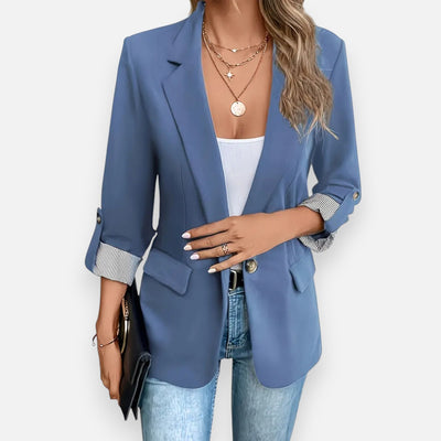Mivora London | Women’s Notched Collar Blazer – Elegant & Effortless