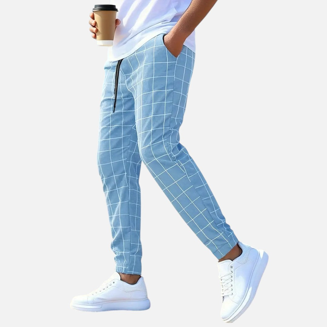Mivora London | Men’s Comfortable Everyday Trousers With Regular Fit And Elastic Waistband