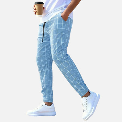 Mivora London | Men’s Comfortable Everyday Trousers With Regular Fit And Elastic Waistband