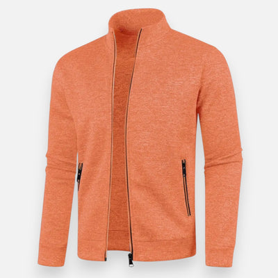Mivora London | Men’s Stretch Zip-Up Jacket – Sleek Fit, Everyday Comfort