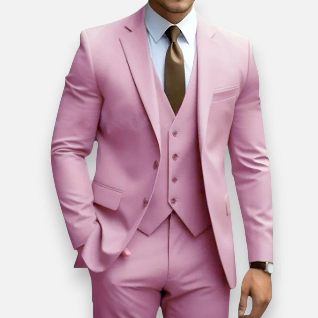 Mivora London | Men’s Refined Three-Piece Suit – Classic Style for Special Occasions