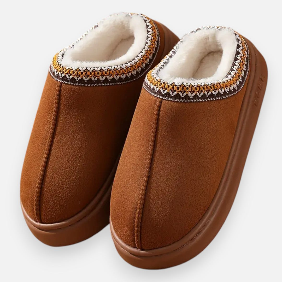 Mivora London | Women’s Slip-On Slippers – Fleece-Lined Comfort