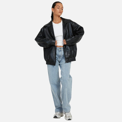 Mivora London | Women's Loose-Fit Casual Jacket With Relaxed Silhouette