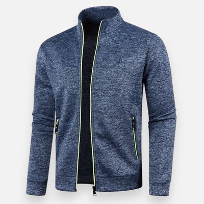 Mivora London | Men’s Stretch Zip-Up Jacket – Sleek Fit, Everyday Comfort