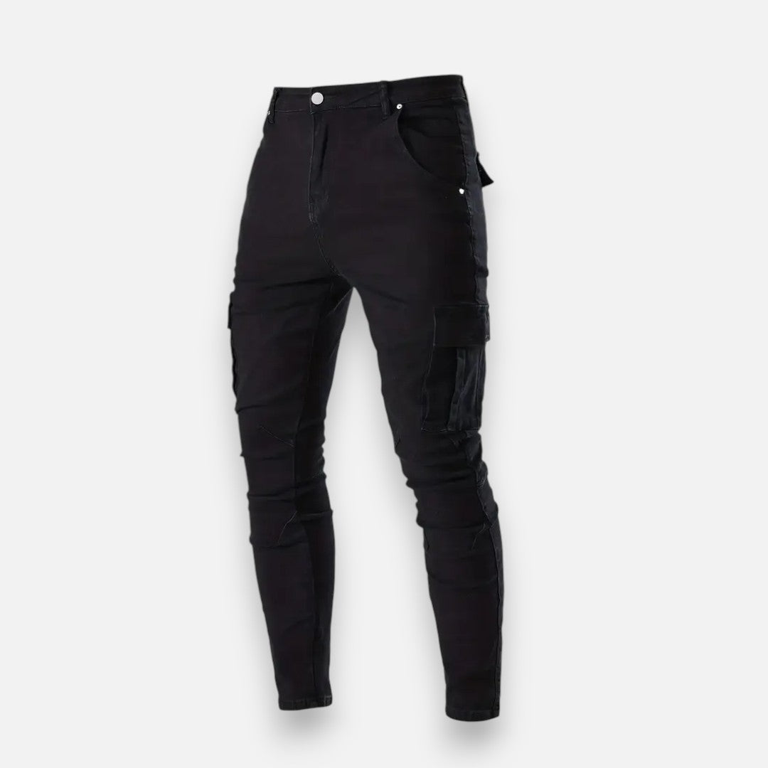 Mivora London | Men’s Skinny Fit Trousers – Medium Stretch