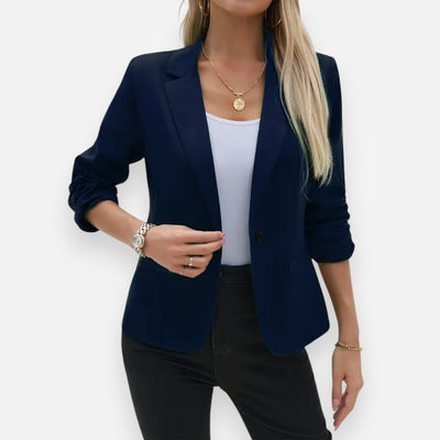 Mivora London | Women’s Pointelle Blazer – Elegant Comfort for Work and Beyond