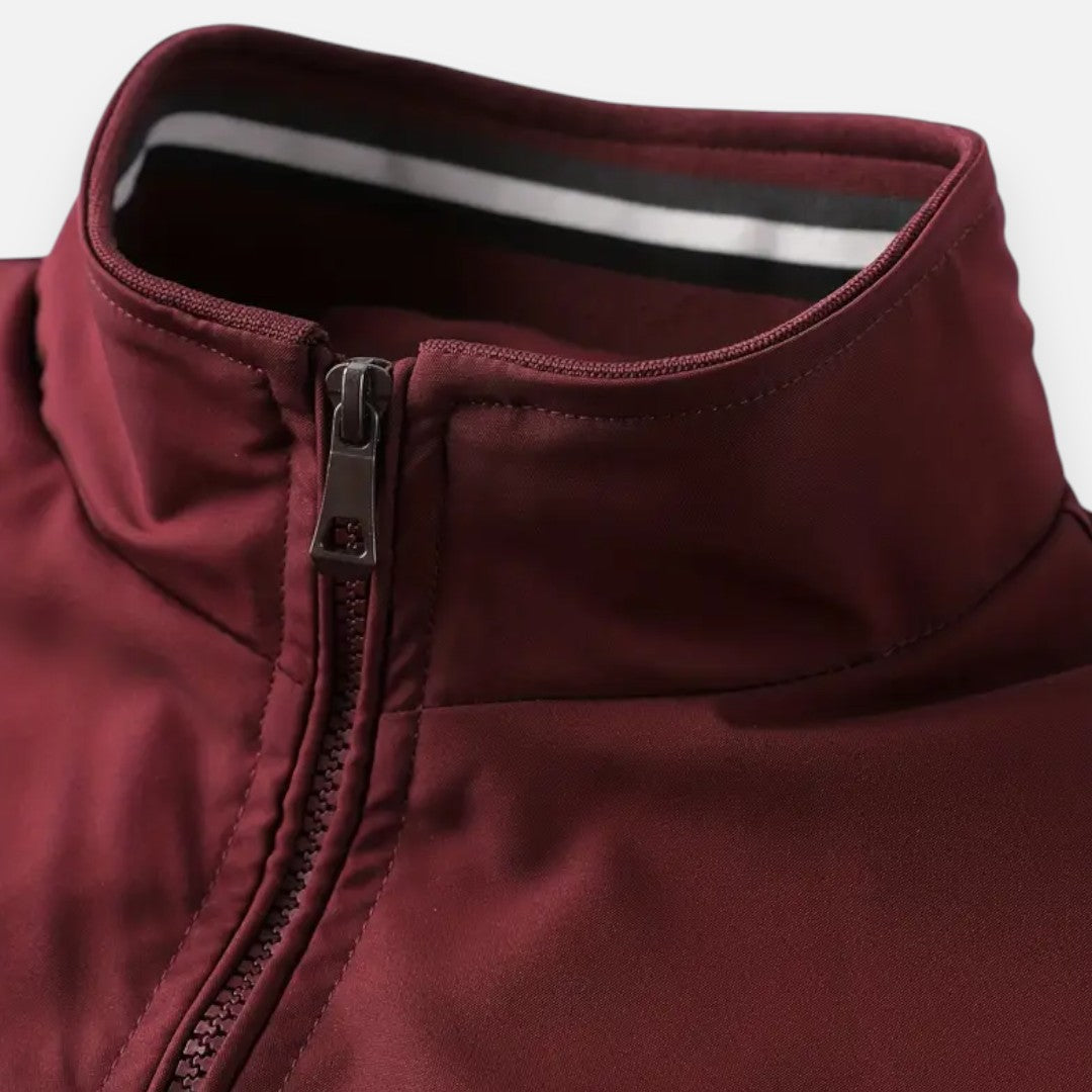 Mivora London | Men’s Stand-Collar Zip Jacket – Sleek & Warm