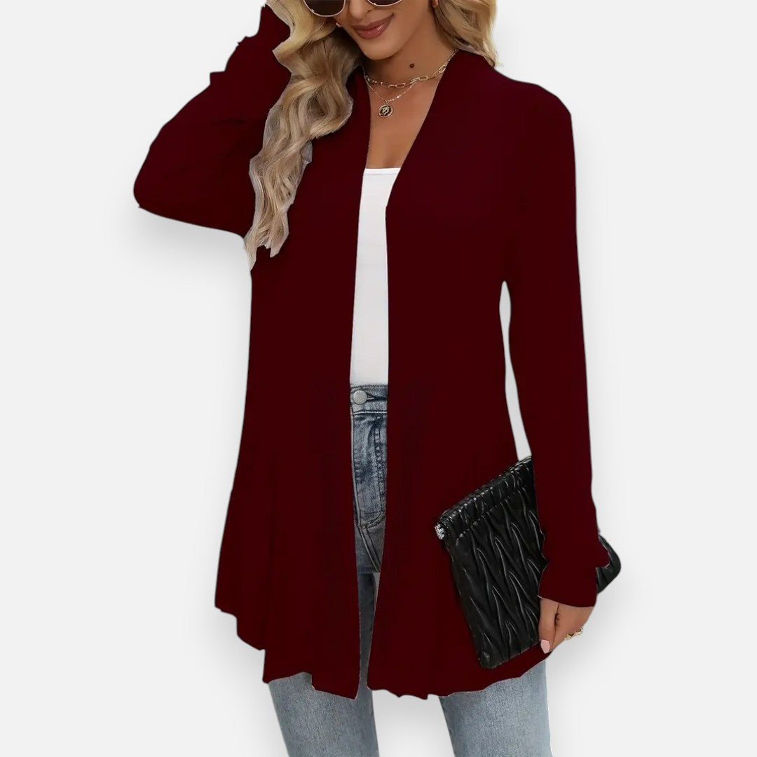 Mivora London | Women’s Pointelle Knit Cardigan – Delicate Elegance