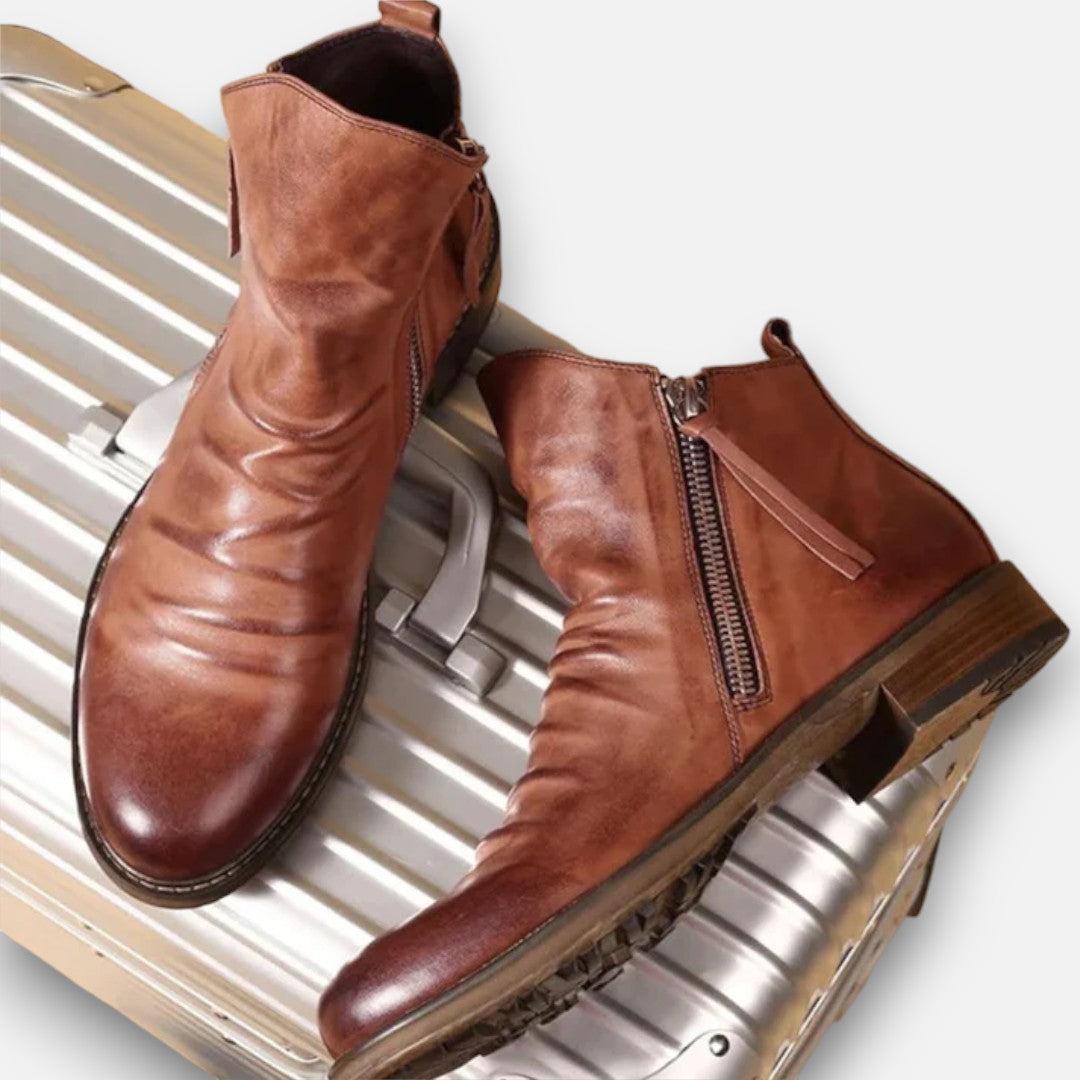 Mivora London | Men’s Sleek Zipper Boots