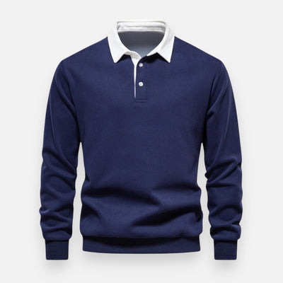 Mivora London | Men’s Silky-Soft Long-Sleeve Polo