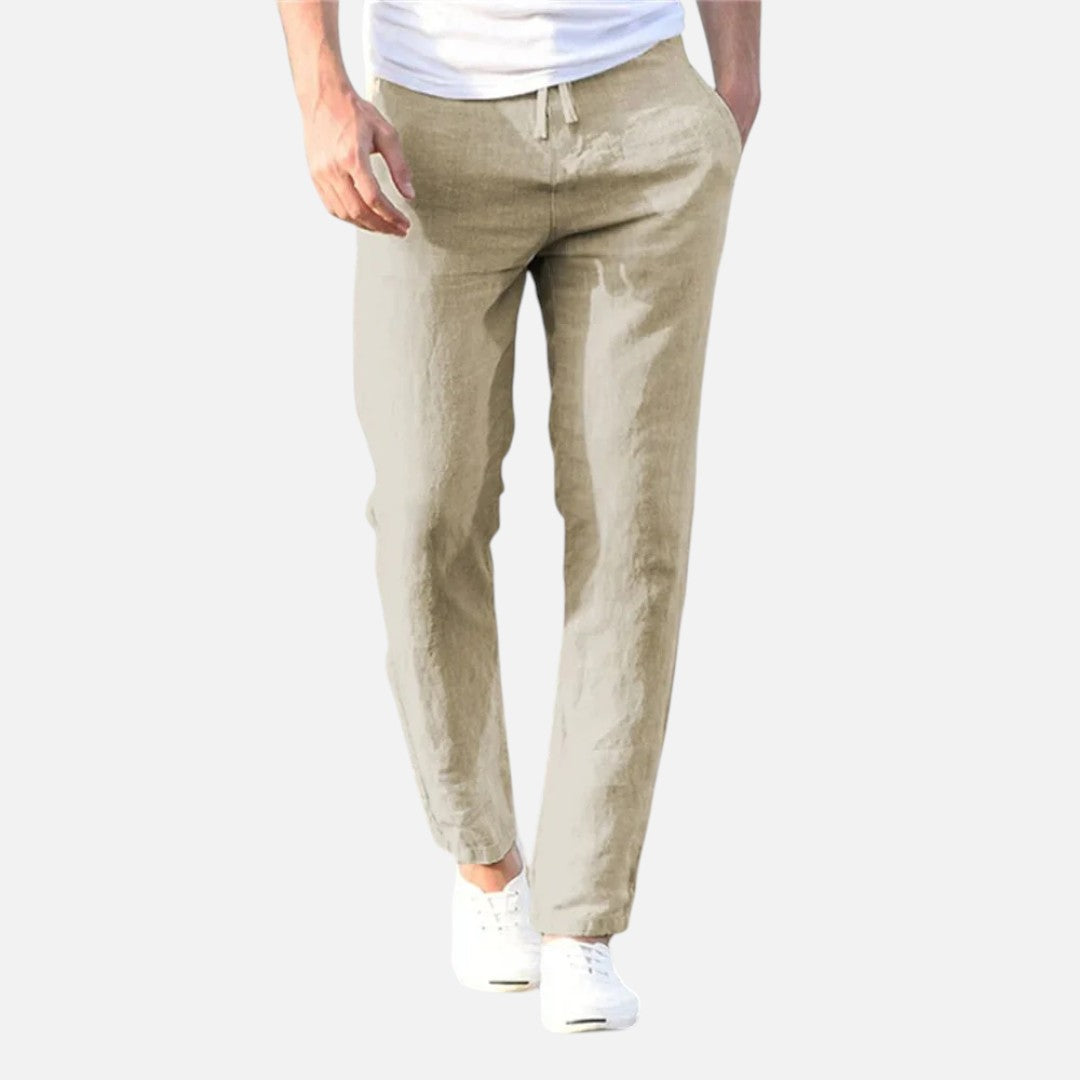 Mivora London | Men's Lightweight Casual Trousers With Relaxed Fit And Breathable Fabric