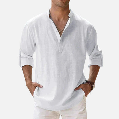 Mivora London | Men’s Lightweight Long Sleeve Shirt With Relaxed Fit
