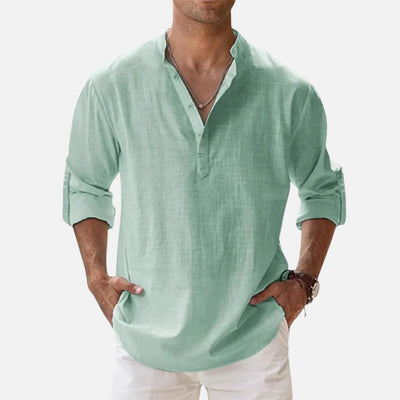 Mivora London | Men’s Lightweight Long Sleeve Shirt With Relaxed Fit