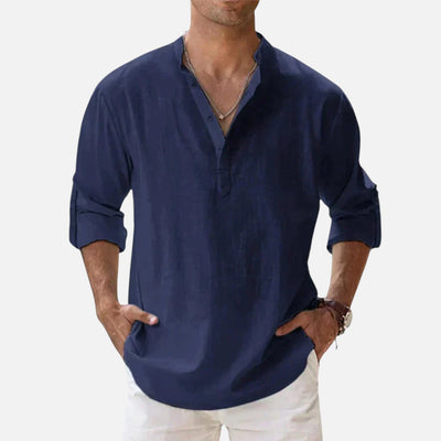 Mivora London | Men’s Lightweight Long Sleeve Shirt With Relaxed Fit